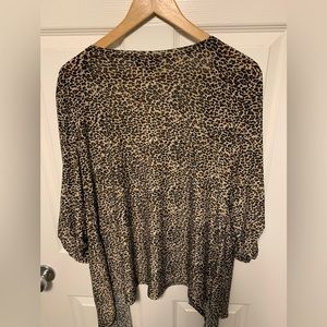 Cheetah print cover up